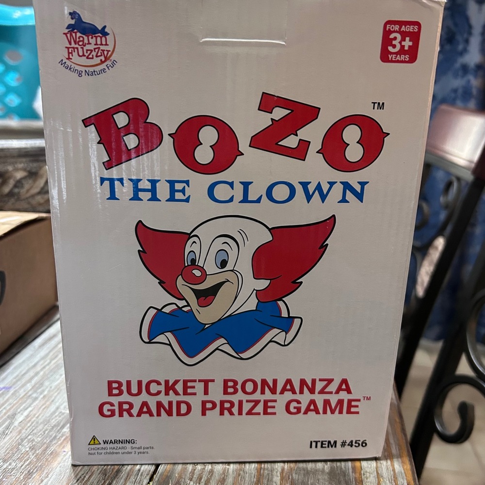 Bozo the Clown Bucket Bonanza Grand Prize Game Warm Fuzzy Toys Item 456